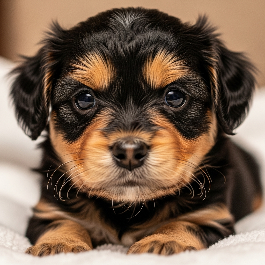 Chiot Vladimir de la Datcha Enchantée — Noir et feu